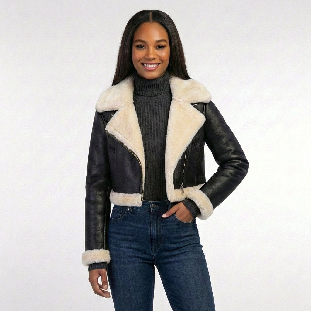 Luxe Lapel Winter Jacket