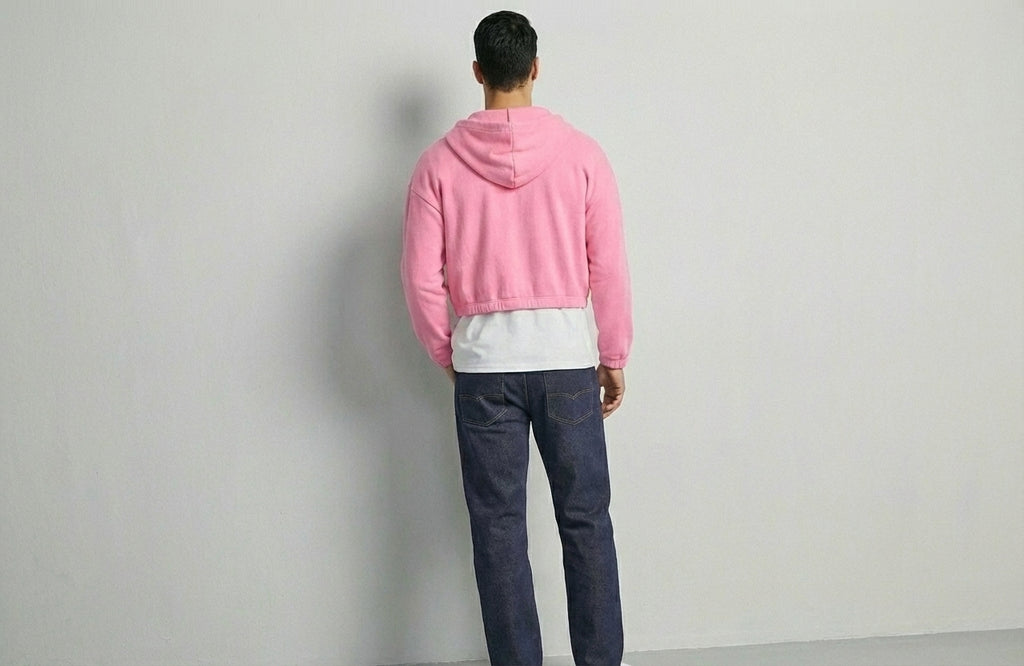 Timeless Cropped Zip Hoodie