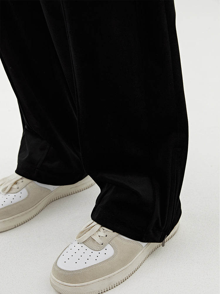 Velvet Winter Wide-Leg Trousers For Men