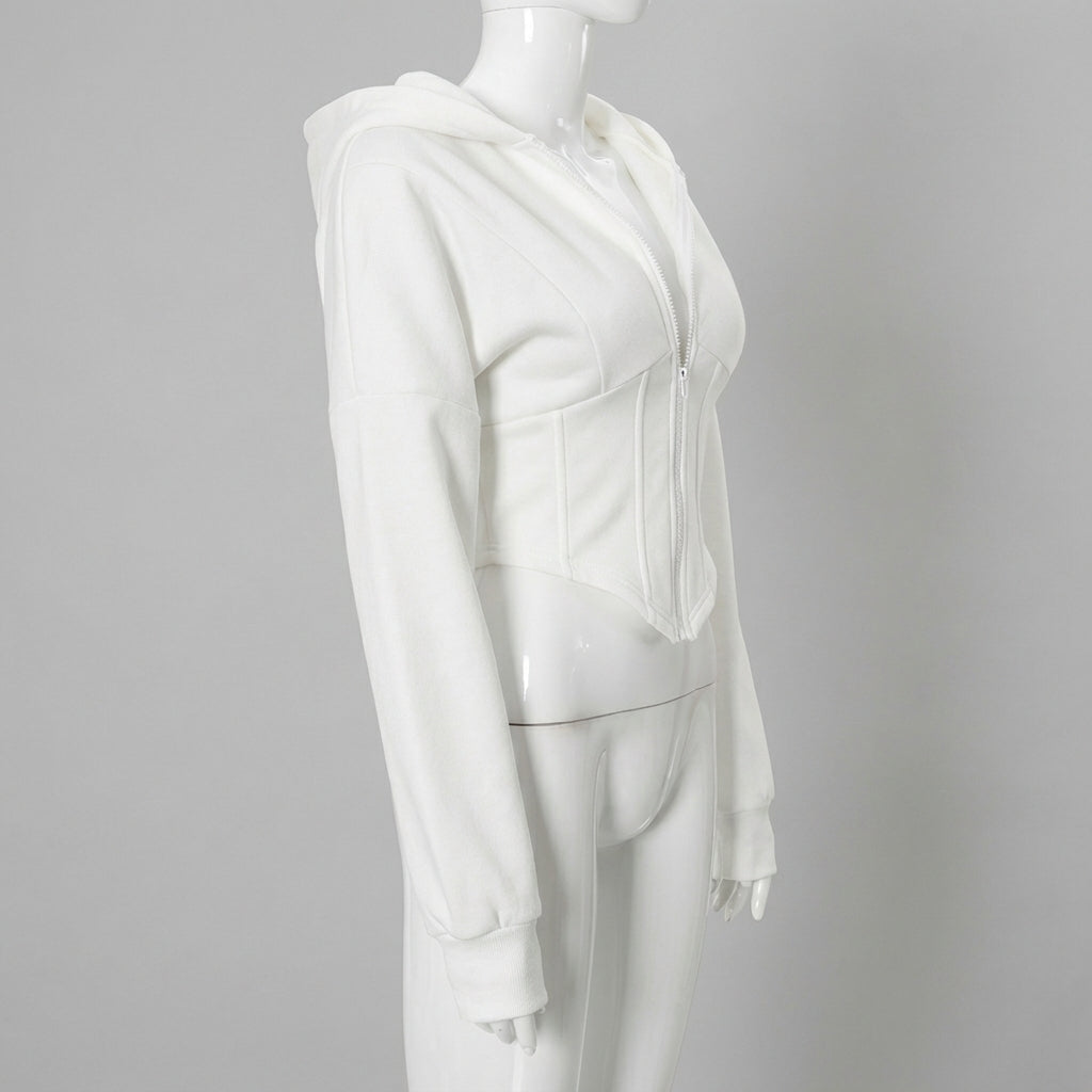 Timeless Corset Detail Hoodie