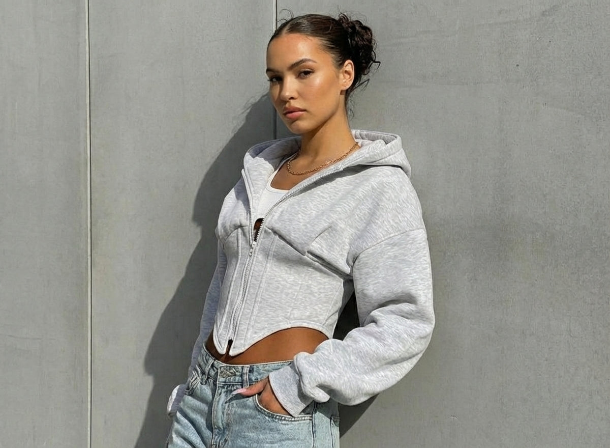 Timeless Corset Detail Hoodie