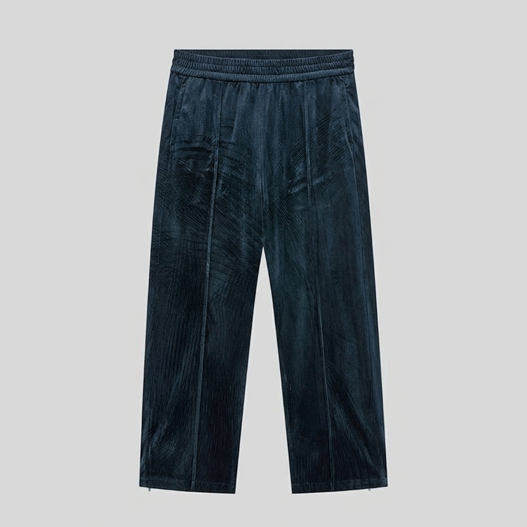 Velvet Winter Wide-Leg Trousers For Men