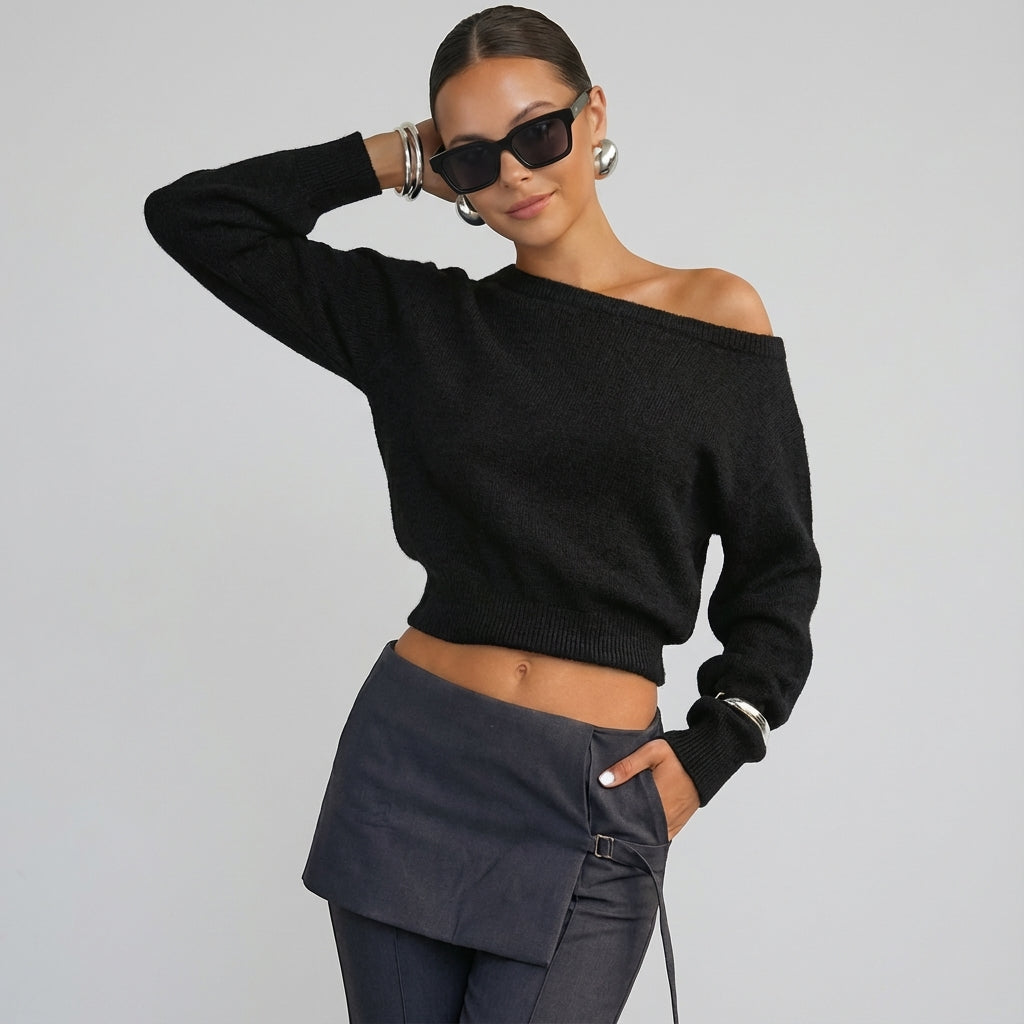 Sleek Winter Knit Top