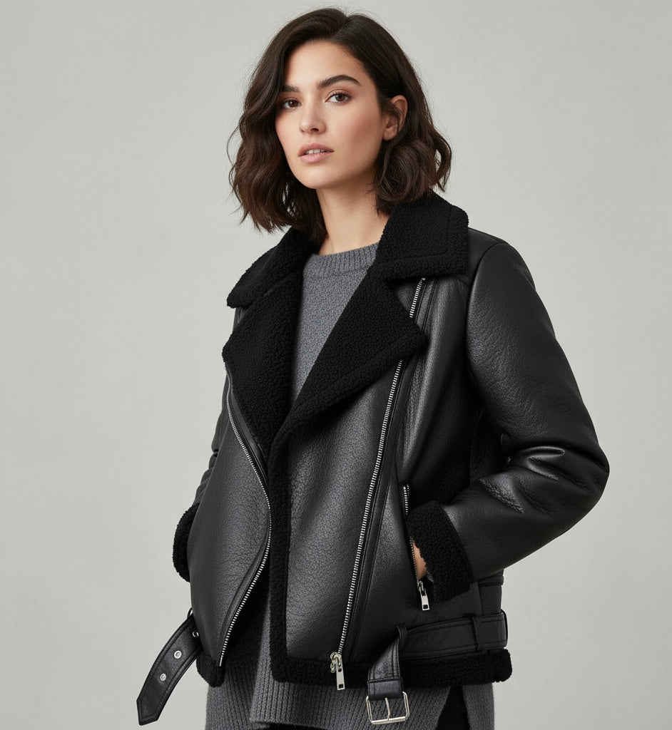 Winter Faux Leather Jacket