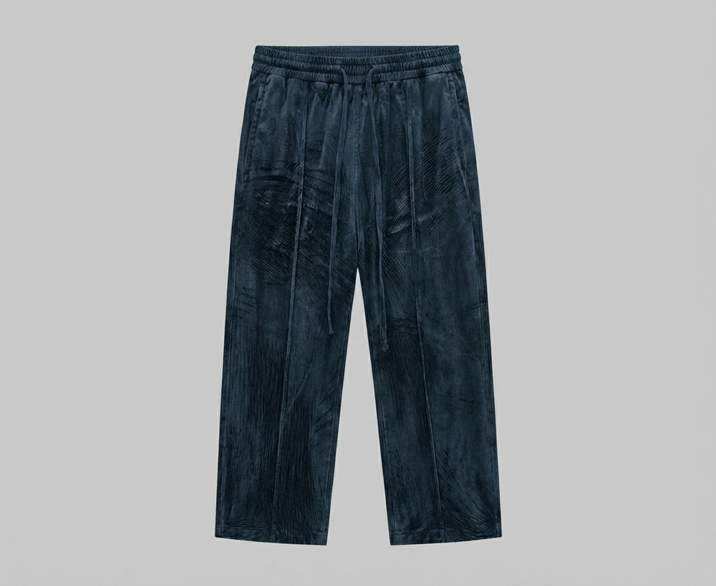 Velvet Winter Wide-Leg Trousers For Men