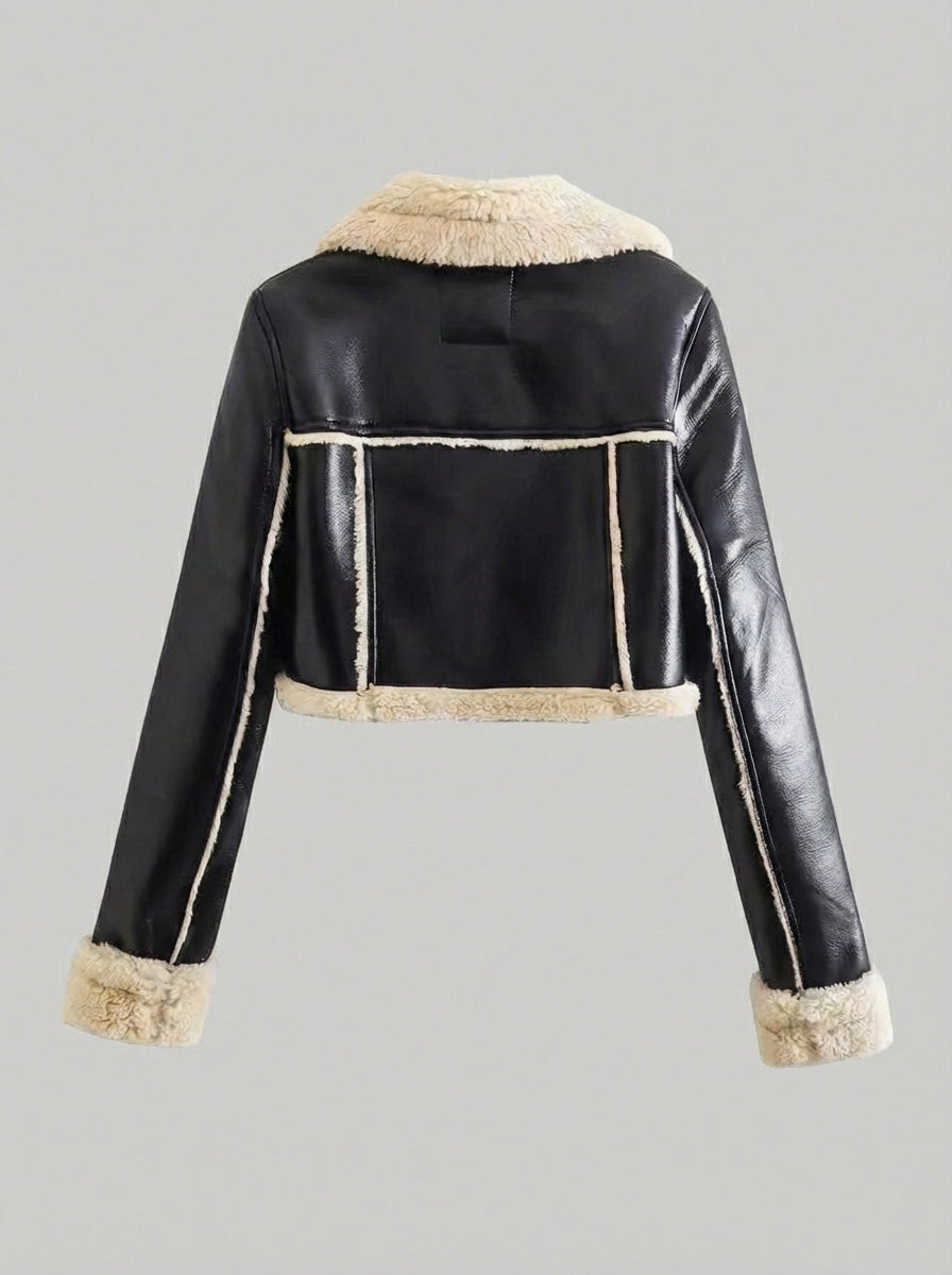 Luxe Lapel Winter Jacket
