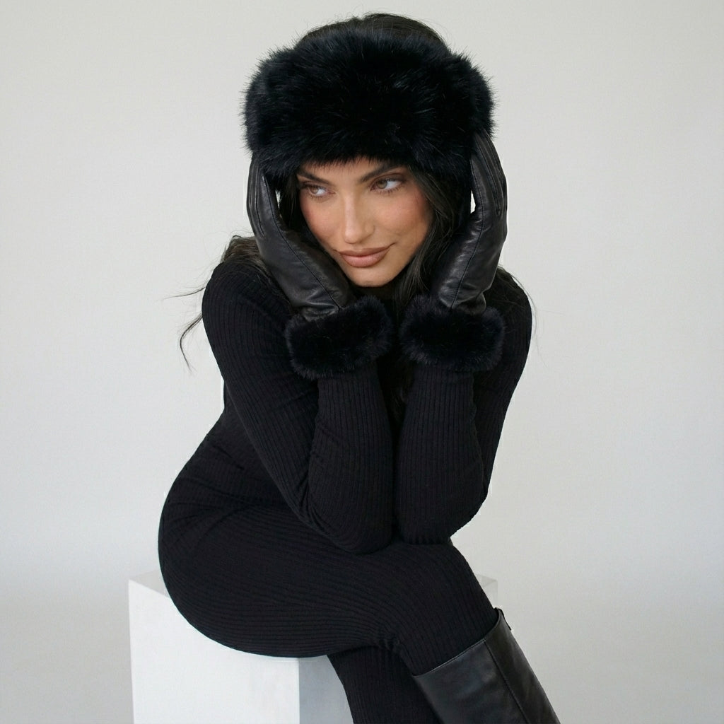 Plush Faux Fur Winter Hat