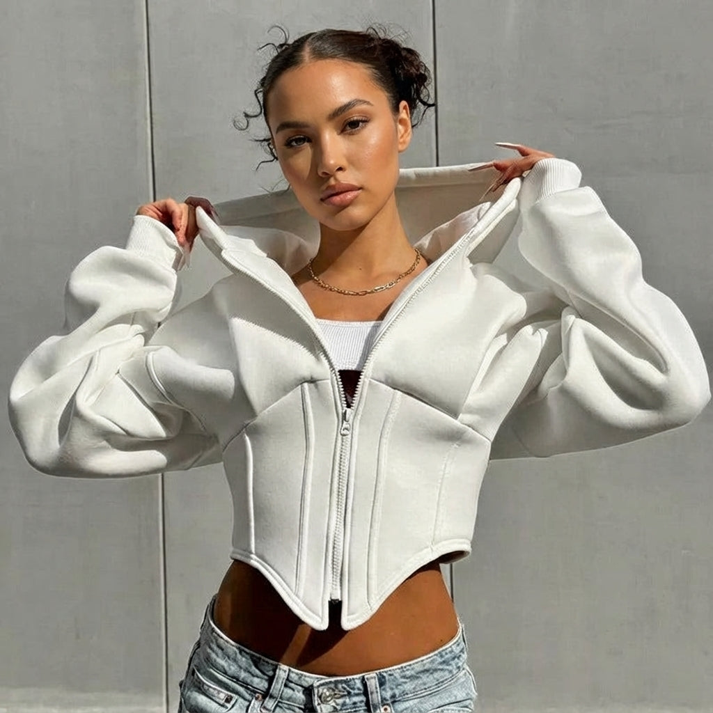 Timeless Corset Detail Hoodie