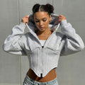 Timeless Corset Detail Hoodie
