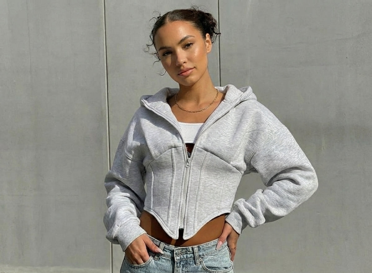 Timeless Corset Detail Hoodie