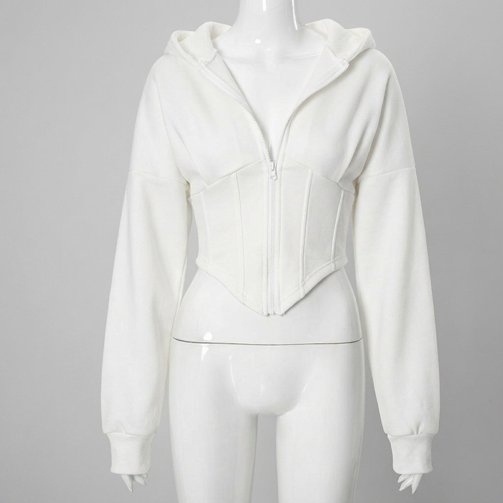 Timeless Corset Detail Hoodie