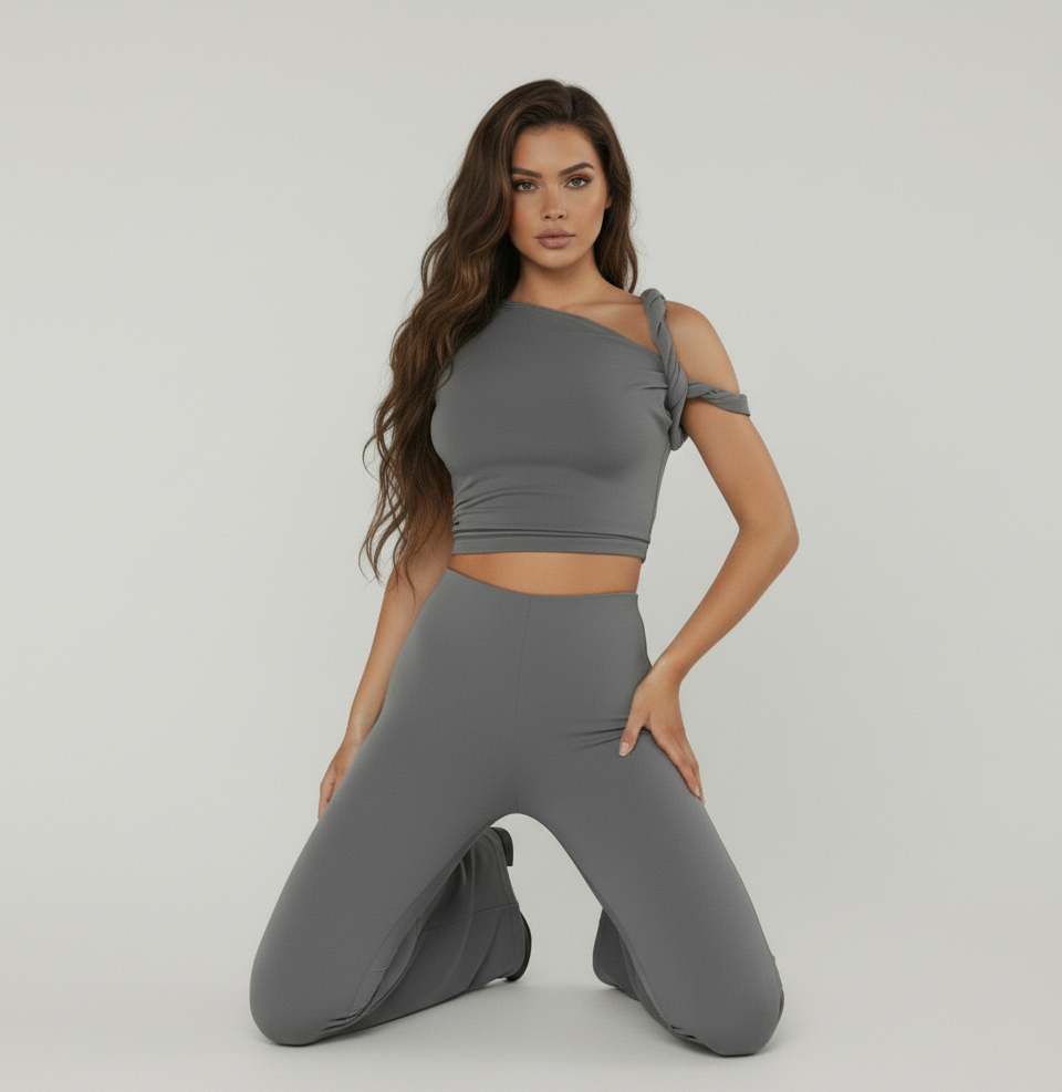 Soft Twisted Structure 2-Piece Set